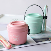 Japan imported HAKOYA bucket type bento box macaron color portable lunch box picnic box fruit box