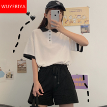 Sports Suit Teenage Girl Summer Dress 2022 New Junior High School High School Students Han Version Loose Casual Shorts Two Sets