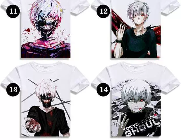 Tokyo Ghoul 喰 金 金 Kim Jung Kirishima Dong Xiang Anime Nhật Bản xung quanh quần áo áo thun dài tay thoải mái - Carton / Hoạt hình liên quan