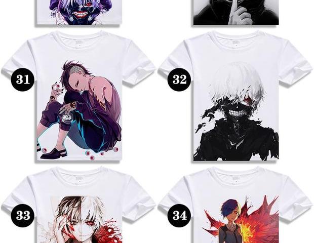 Tokyo Ghoul 喰 金 金 Kim Jung Kirishima Dong Xiang Anime Nhật Bản xung quanh quần áo áo thun dài tay thoải mái - Carton / Hoạt hình liên quan hình sticker đẹp