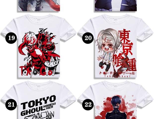 Tokyo Ghoul 喰 金 金 Kim Jung Kirishima Dong Xiang Anime Nhật Bản xung quanh quần áo áo thun dài tay thoải mái - Carton / Hoạt hình liên quan hình sticker đẹp