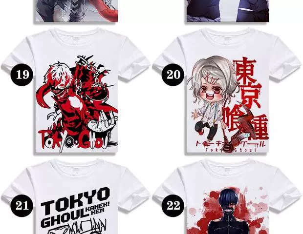 Tokyo Ghoul 喰 金 金 Kim Jung Kirishima Dong Xiang Anime Nhật Bản xung quanh quần áo áo thun dài tay thoải mái - Carton / Hoạt hình liên quan