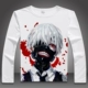 Tokyo Ghoul 喰 金 金 Kim Jung Kirishima Dong Xiang Anime Nhật Bản xung quanh quần áo áo thun dài tay thoải mái - Carton / Hoạt hình liên quan