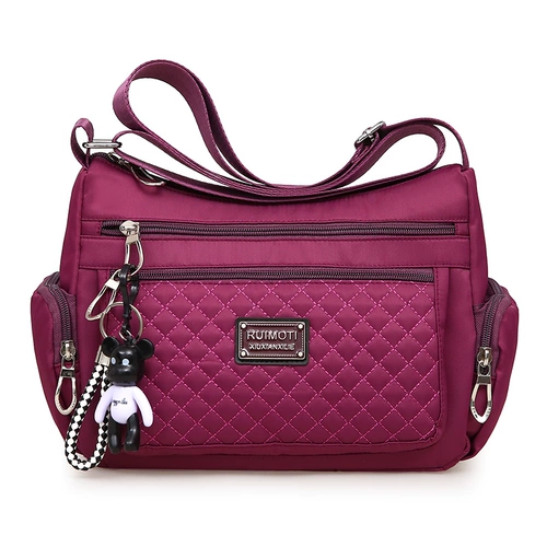 Нейлоновая водонепроницаемая сумка, сумка на одно плечо, ткань оксфорд, для среднего возраста