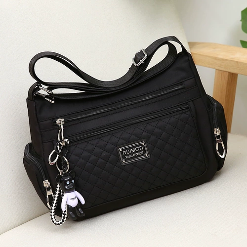 Нейлоновая водонепроницаемая сумка, сумка на одно плечо, ткань оксфорд, для среднего возраста