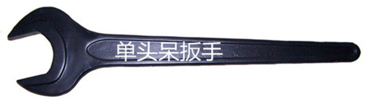 45# single-headed wrench open-end wrench mechanical equipment overhaul knock wrench straight handle forging processing