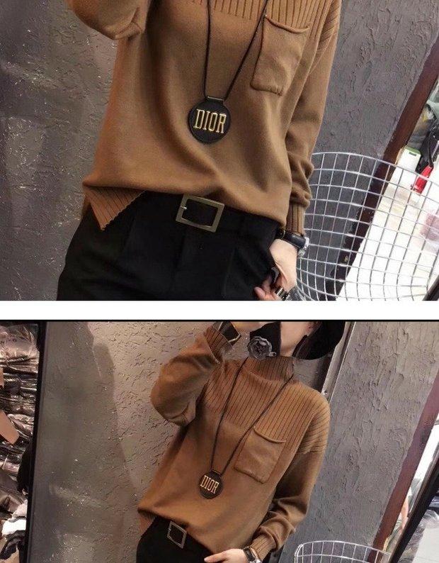 Quần áo mùa thu đông châu Âu nữ 2018 mới hàng châu Âu thời trang hoang dã cao cổ áo len cashmere đầu lỏng áo len thủy triều ao thun