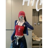 Осенний тонкий комплект, майка топ, эффект подтяжки, защита от солнца