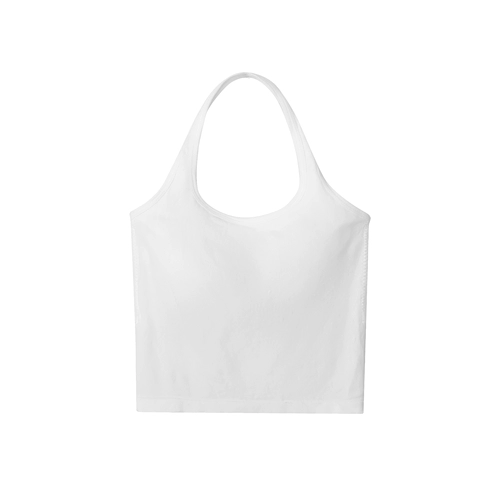 Летняя белая майка топ, белье для повседневной носки, базовый приятный телу топ с чашечками, для маленькой груди, красивая спина