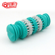 Red feet pet rubber tooth cleaning bone head toys molars toys Golden toys dog toys dog toys bite resistant toys