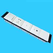 Single Port 86 panel backplane 5-Port rack panel network socket phone Cabinet panel mounting slot 19 inches