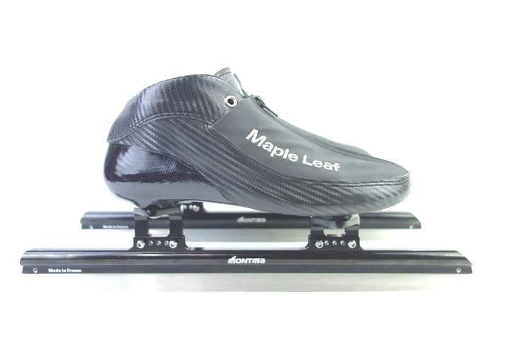 Maple Leaf Short Track Ice-Knife Shoes Adult Short Track Ice-Knife Men And Women Short Track Ice-Knife Shoes Montema Short Track Knife Black Knife