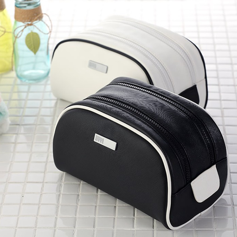 Female travel travel wash bag portable man waterproof toiletriePU simple large capacity makeup pack