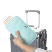 Travel abroad passport bag light hand holding ID bag waterproof female cute Korea Japan travel ticket passport holder
