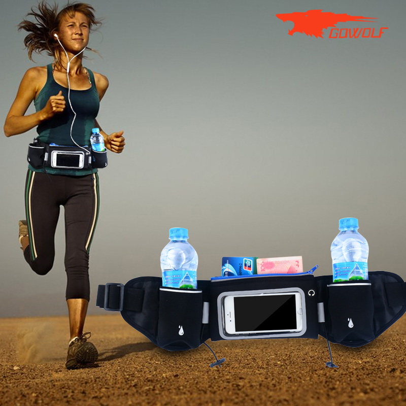 Sports Running Fitness mountaineering fanny pack Men's and women's outdoor multi-function mobile phone touch screen Kettle cup Marathon fanny pack