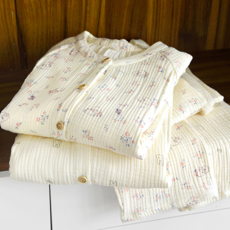 Pure Cotton Thickened Maternity Clothing, Nursing Wear for Pregnant Women, Spring, Autumn, and Winter, Four-Layer Gauze, Postpartum Adjustment, Plus-Size Nursing Home Wear Pure Cotton Thickened Maternity Clothing, Nursing Wear for Pregnant Women, Spring, Autumn, and Winter, Four-Layer Gauze, Postpartum Adjustment, Plus-Size Nursing Home Wear