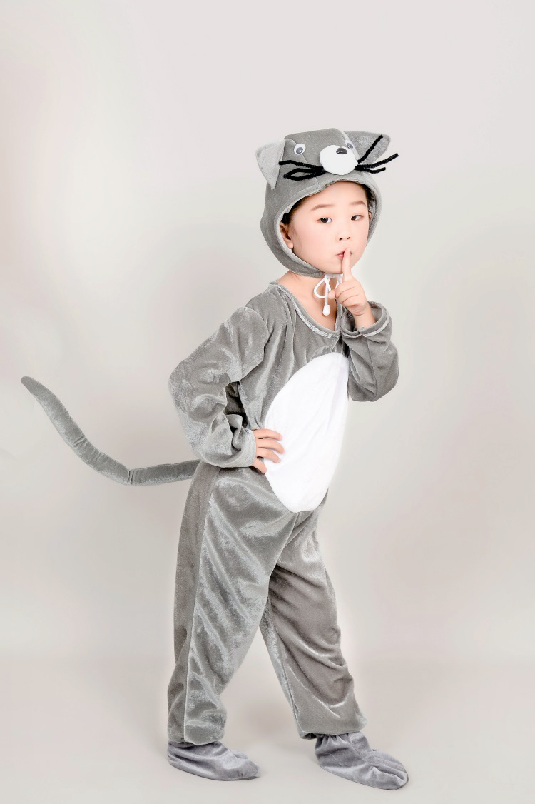 Mới của trẻ em nhảy hoạt hình động vật biểu diễn quần áo chuột nhỏ chuột và trang phục đêm chuột trang phục mèo và chuột trang phục biểu diễn