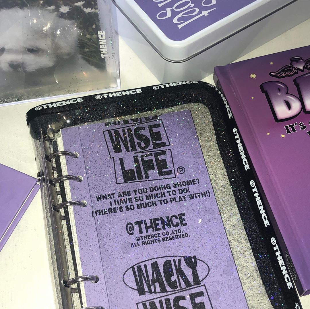 (Spot) Thence Korea American retro style Transparent Loose Leaf Notebook notebooks This book 