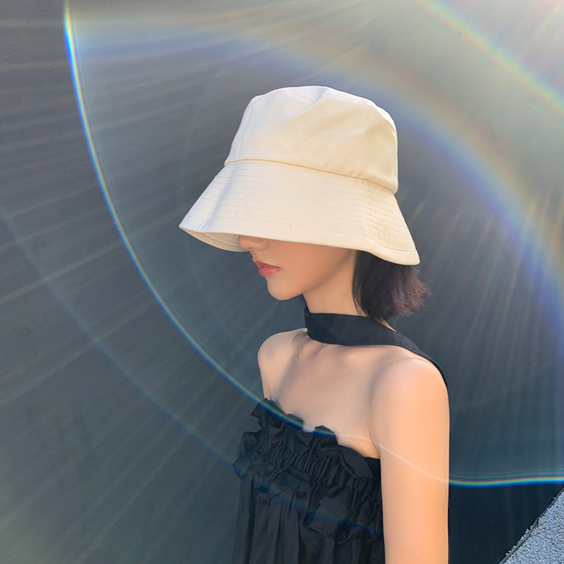 Anti-UV sunscreen cap 100 lapped face shading hat large brim with a small daily mean of a fisherman's hat child summer