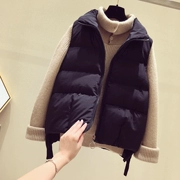 Áo khoác cotton nữ mùa thu đông 2018 phiên bản Hàn Quốc mới của áo vest không tay ngắn phần bánh mỳ vest áo khoác thủy triều
