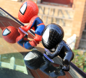 Hút cup doll lại Spider-man nguồn cung cấp tự động siêu thị trang trí phụ kiện xe hơi mặt dây chuyền phụ kiện xe hơi