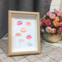 IKEA domestic Mohiber frame to send boyfriend husband best friend 520 gift lip print photo frame Special