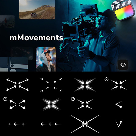 50 Types of Simulated Camera Movements, Shaking, Zooming, Rotating, and Panning Animations Fcpx Plugin Mmovements
