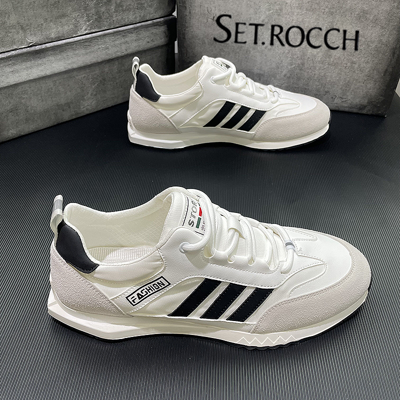 Hong Kong 2023 Breathable men's shoes and Korean edition trend of the trend of the Agan shoes sneakers and casual shoes