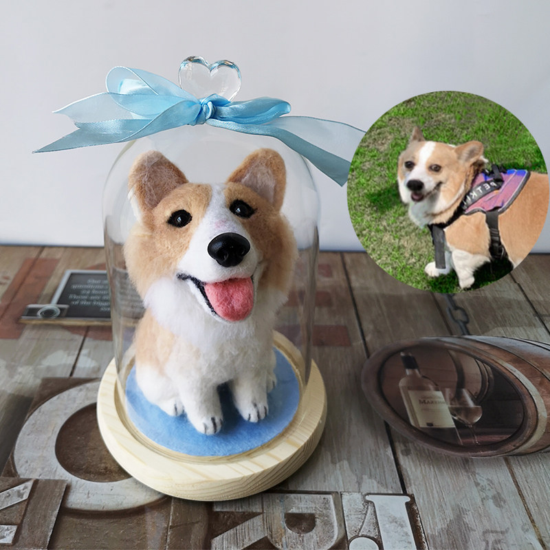 Wool felt widgets DIY PetDog Kirki custom home ornaments simulation compared to bear Tedissamoyer new products