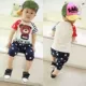 Bộ đồ trẻ em 2019 mới cho bé áo dài tay mùa xuân và áo len mùa thu cho bé Bộ đồ bé trai hai mảnh đẹp trai mùa hè thủy triều quần áo sành điệu cho be gái