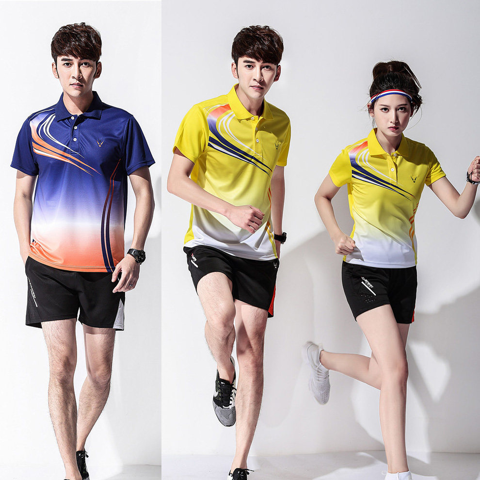 Sports gas volleyball suit men's and women's short-sleeved shorts skirt competition suit breathable quick-drying tennis volleyball team uniform