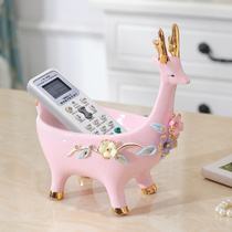 Nordic Creative Home Decoration Deer Fittings Simply Modern Living Room Shoes Cabinet Message Key Collection Box Disk