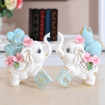 Elephant furniture decoration creative ceramic craftswedding giftsWine cabinet room giftsGiftsGiftsGiftsGiftsDesktop