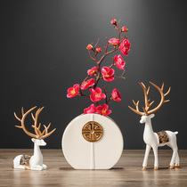 Home decoration deer furnishing retro crafts living room Wine cabinet set up room arranged creative gifts