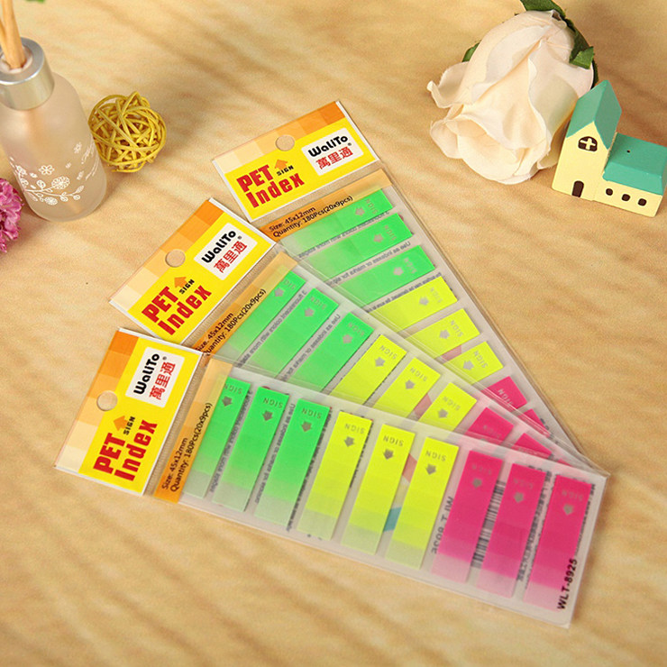 Milli 8925 9 instructions Index classification instruction SIGN transparent arrow fluorescence convenience stick