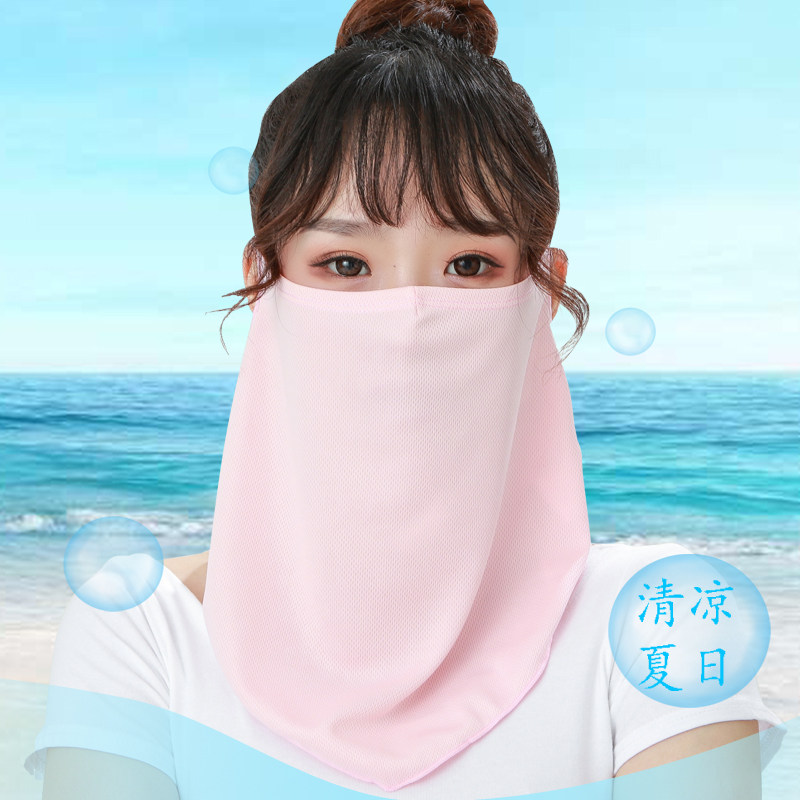 Outdoor summer riding headscarf sunscreen mask anti-UV face protection scarf sleeve men and women bicycle face towel fishing