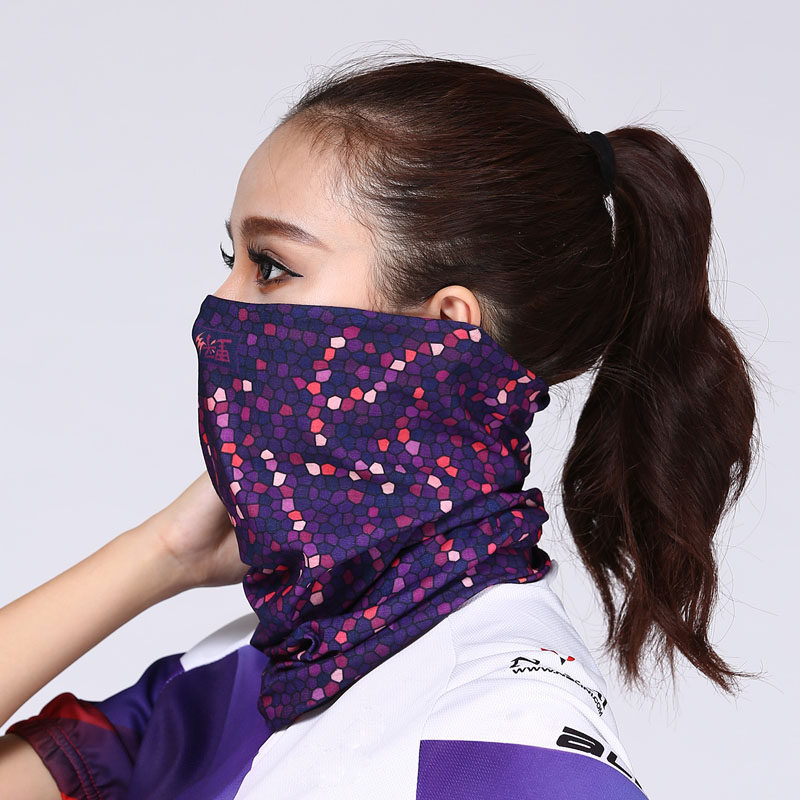 Outdoor riding sunscreen headscarf bicycle mask scarf sleeve seamless anti-UV face protection men and women windproof face towel