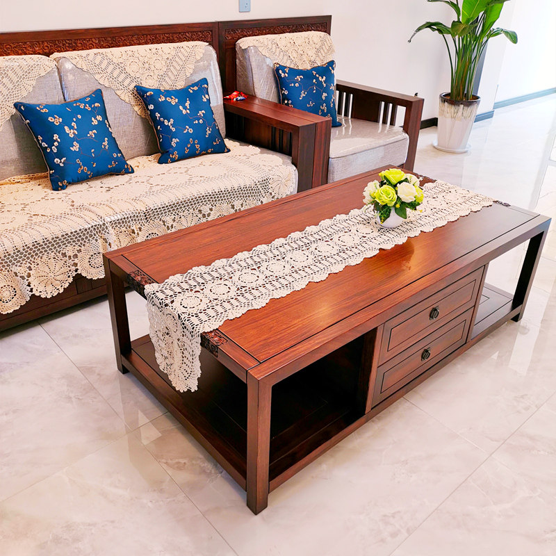 Dining table cloth Oval cotton hollow woven coffee table table flag wishful hand crochet crochet TV cabinet cover cloth