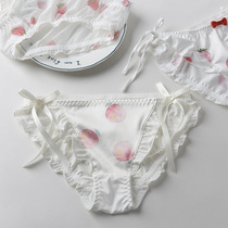 Pantyja girl cute mesh yarn sexy cotton antibacterial middle Japanese girl triangle with pure desire