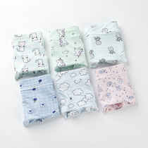 6 underwear womens ice silk summer thin non-trace middle waist quick-drying Japanese sweet girl cute milk Silk Triangle