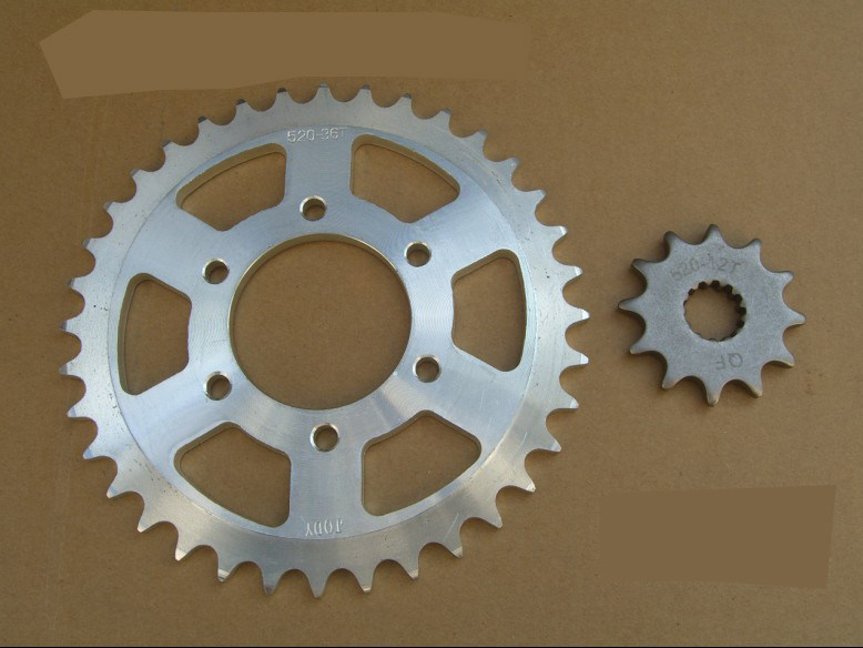 Jinan light riding Tibetan mastiff QM200GY size sprockets (36 12 teeth) 520 models