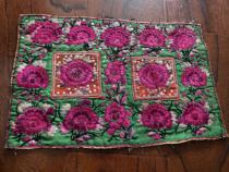 Artisanal and old embroidered pieces by ethnic minority handmade embroidery Miao