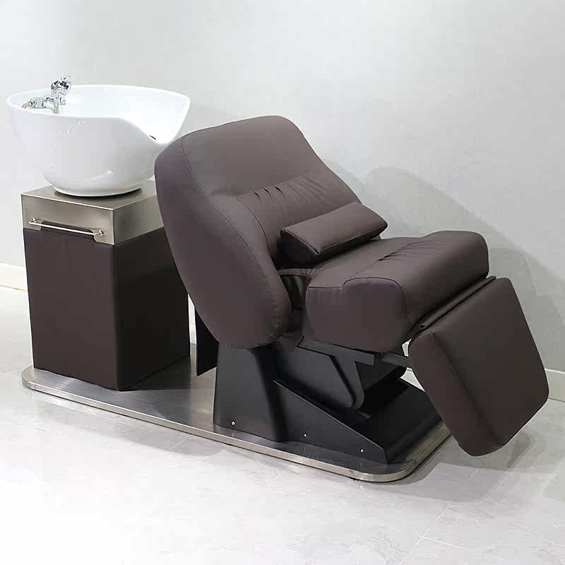 Factory direct sales of Japanese high-end Li Kun shop electric lift shampoo bed can be rotated simple Japanese flushing bed