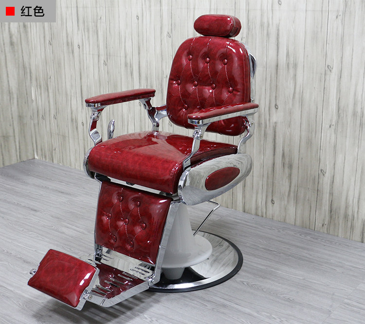 Retro Hairdresser Oil Head Hairdresser Chair Can Lift and Lower Hair Hair Hair Specialized Net Red Hair Cut Chair