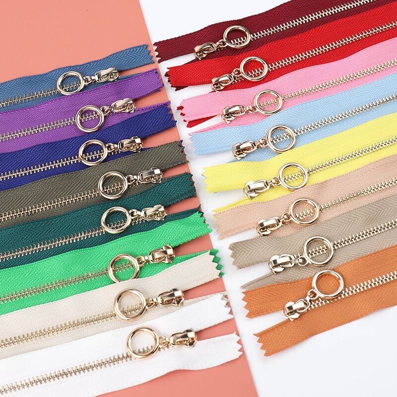 No. 3 Metal Zipper Single-End Open Universal Type for Jackets, Coats, Circle Head down Jackets, Clothing Placket Copper Zipper No. 3 Metal Zipper Single-End Open Universal Type for Jackets, Coats, Circle Head down Jackets, Clothing Placket Copper Zipper