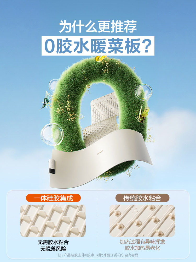 Supor Flexible Food Warming Plate 2025 New Model Hot Food Plate Household Insulation Plate Winter Dining Table Food Heating Gadget