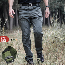 Autumn and winter archon IX7 tactical trousers mens slim 9 special forces military camouflage pants outdoor overalls straight training pants