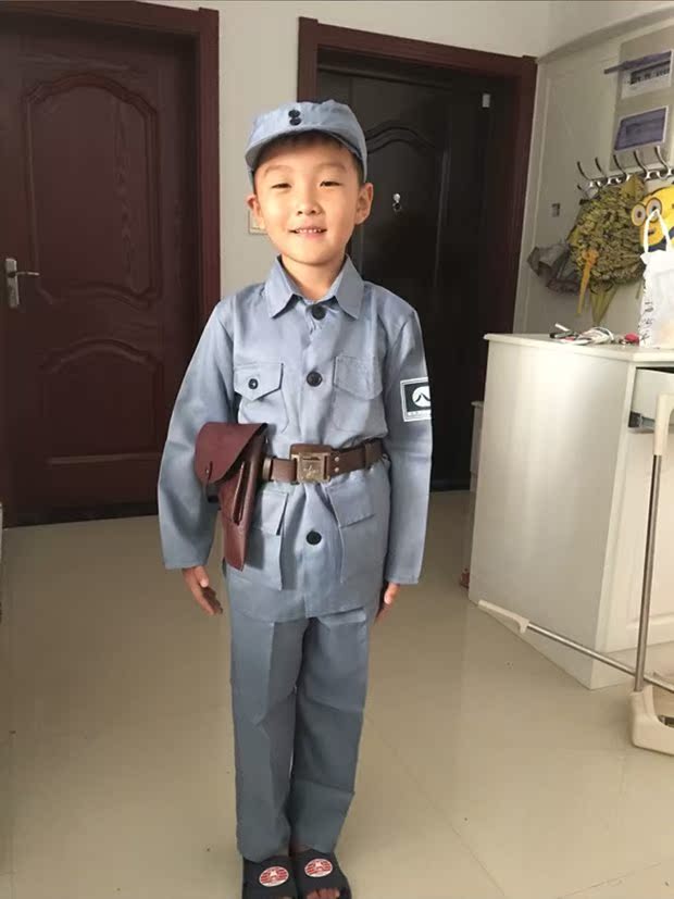 Trang phục quân đội lần thứ tám Hồng quân trang phục phản chiến đạo diễn quân đội quốc gia phản bội quần áo làng dì quỷ - Trang phục đồ bộ cho bé trai