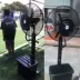 Quạt phun sương công nghiệp ngoài trời quạt làm mát nước sương mù sàn cộng với độ ẩm nước công suất cao quạt sương mù lạnh - Quạt điện