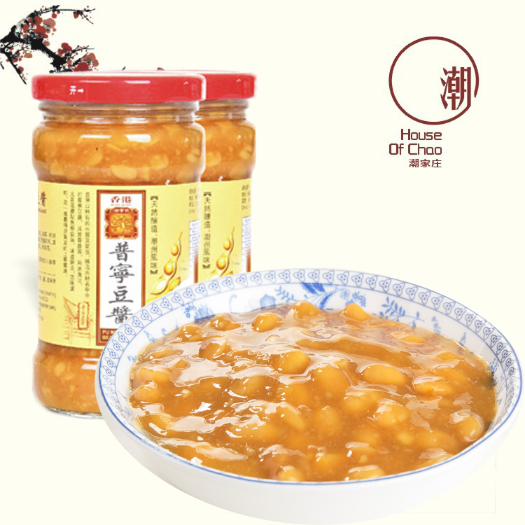 Chaojiazhuang authentic Chaoshan specialty Puning bean sauce 315g farm sauce casserole porridge soy sauce stewed fish stir-fry household
